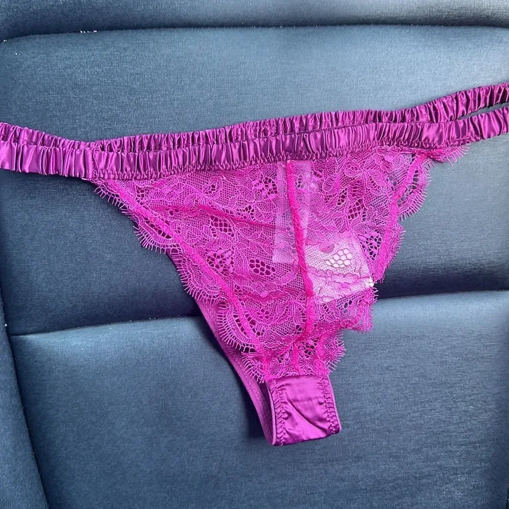 New Anthropologie x Love Stories Pink Lace Panty