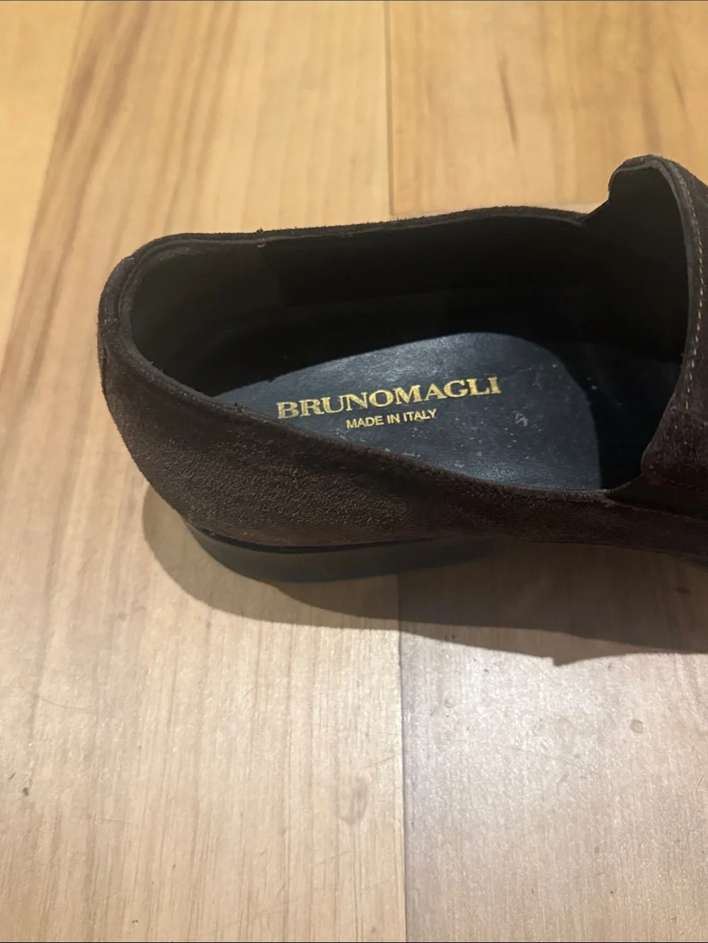 Bruno Magli Dark Brown Suede Slip-On Loafers size 11