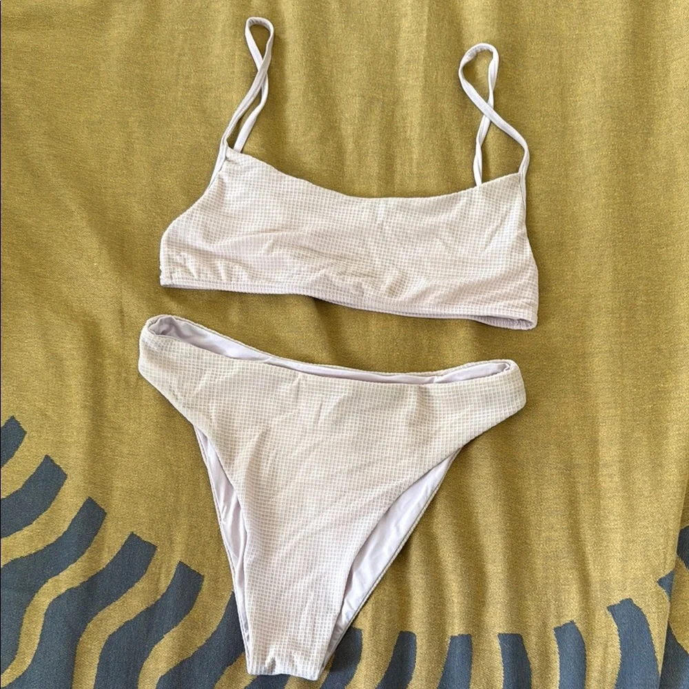 Stone Fox Swim x PACSUN Cream Bikini Set