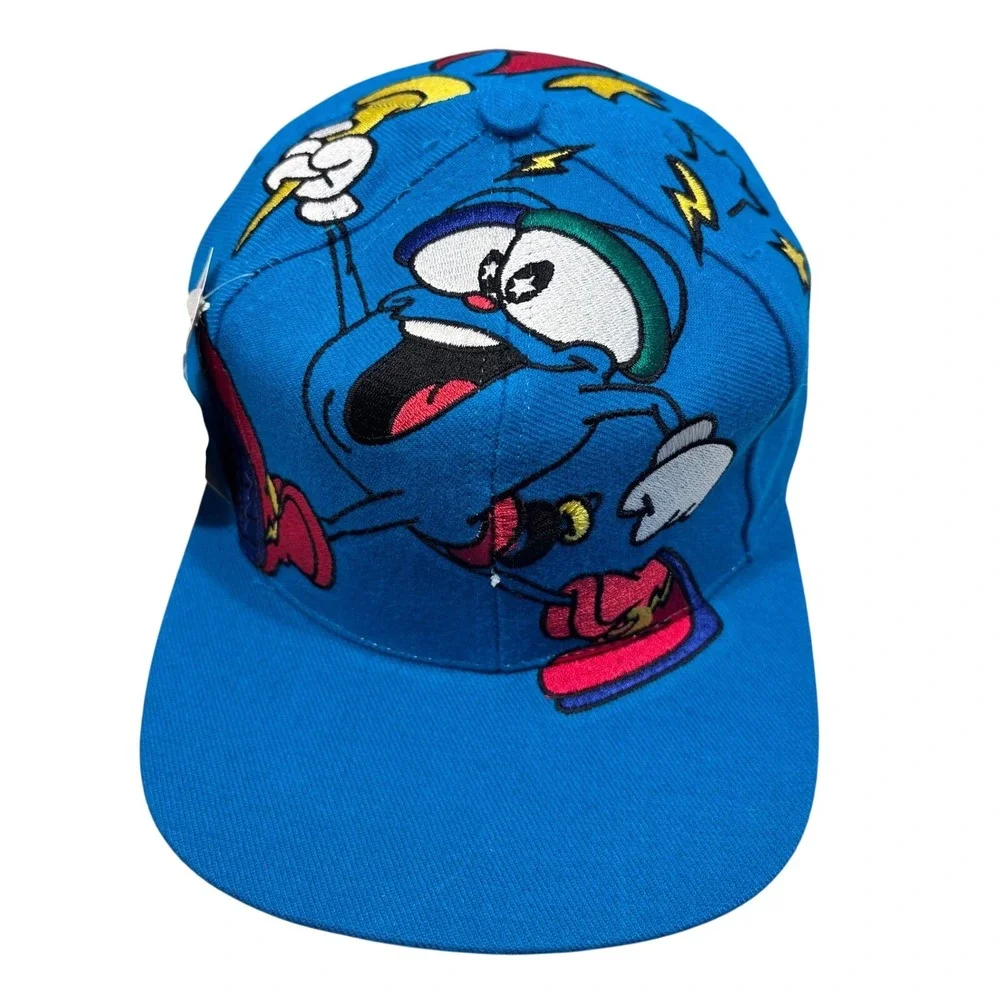 Vintage 1996 Atlanta Olympics Izzy Mascot Hat The‎ Game Aqua Snapback NWT