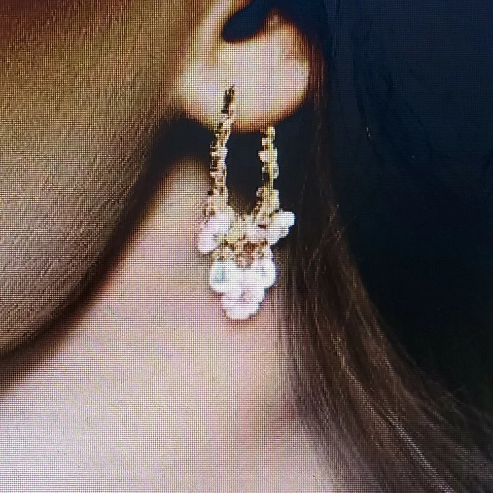Jardin hoop earrings