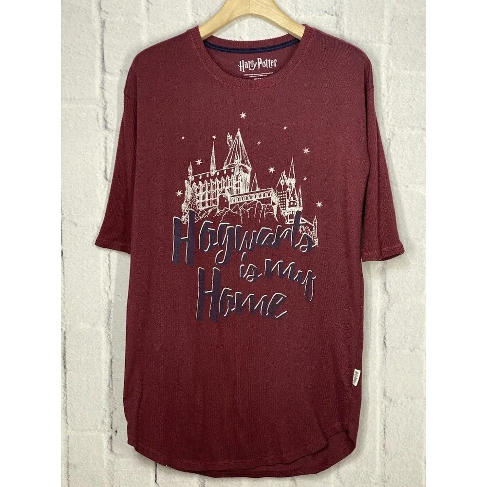 Harry‎ Potter Sleepwear Hogwarts Is My Home Sm Pajama Top Night Shirt W8000812HP