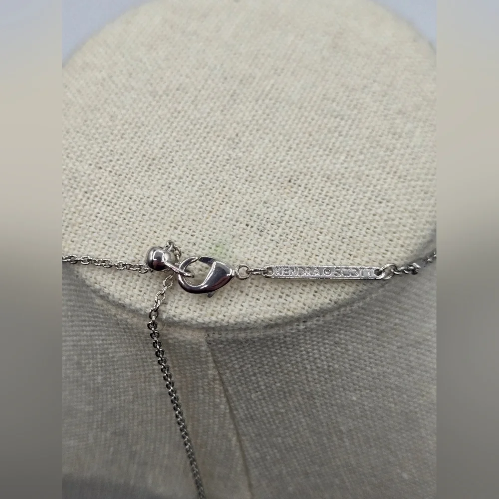 KENDRA SCOTT Initial D Rhodium Over Brass Necklace