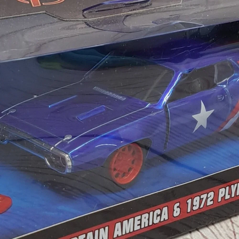 2023 Jada Toys‎ 1972 Plymouth GTX Captain America Marvel Avengers Sealed Box
