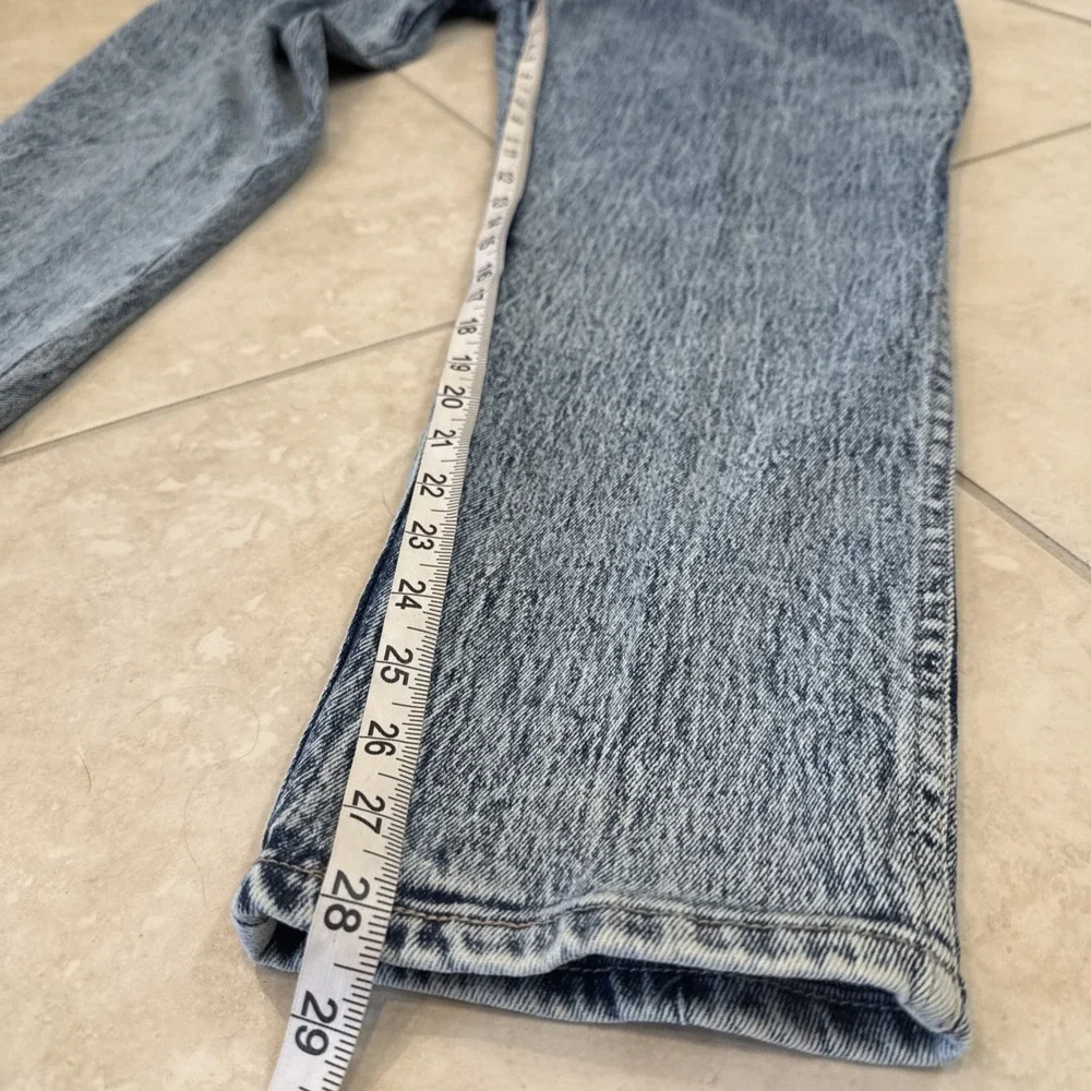 VTG‎ Pure Jeanswear Jeans Size 32 Acid Wash High Rise Tapered Leg Retro 90s