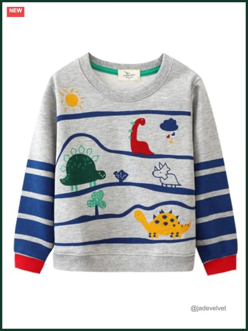 Toddler Boys 2-Pack Long Sleeve Pullover Sweatshirts Crewneck