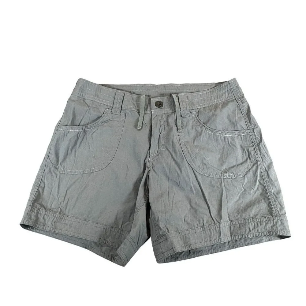 KUHL Kurve Kontra Cargo Shorts Granite 6” Ins Hiking Outdoor Lightweight NWOT