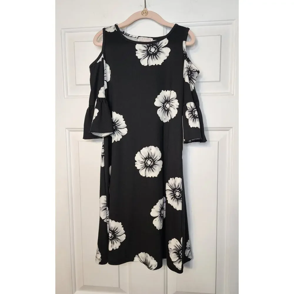Social Academy Girls Floral Cold Shoulder‎ Dress Size 8 Stitch Fix NWT