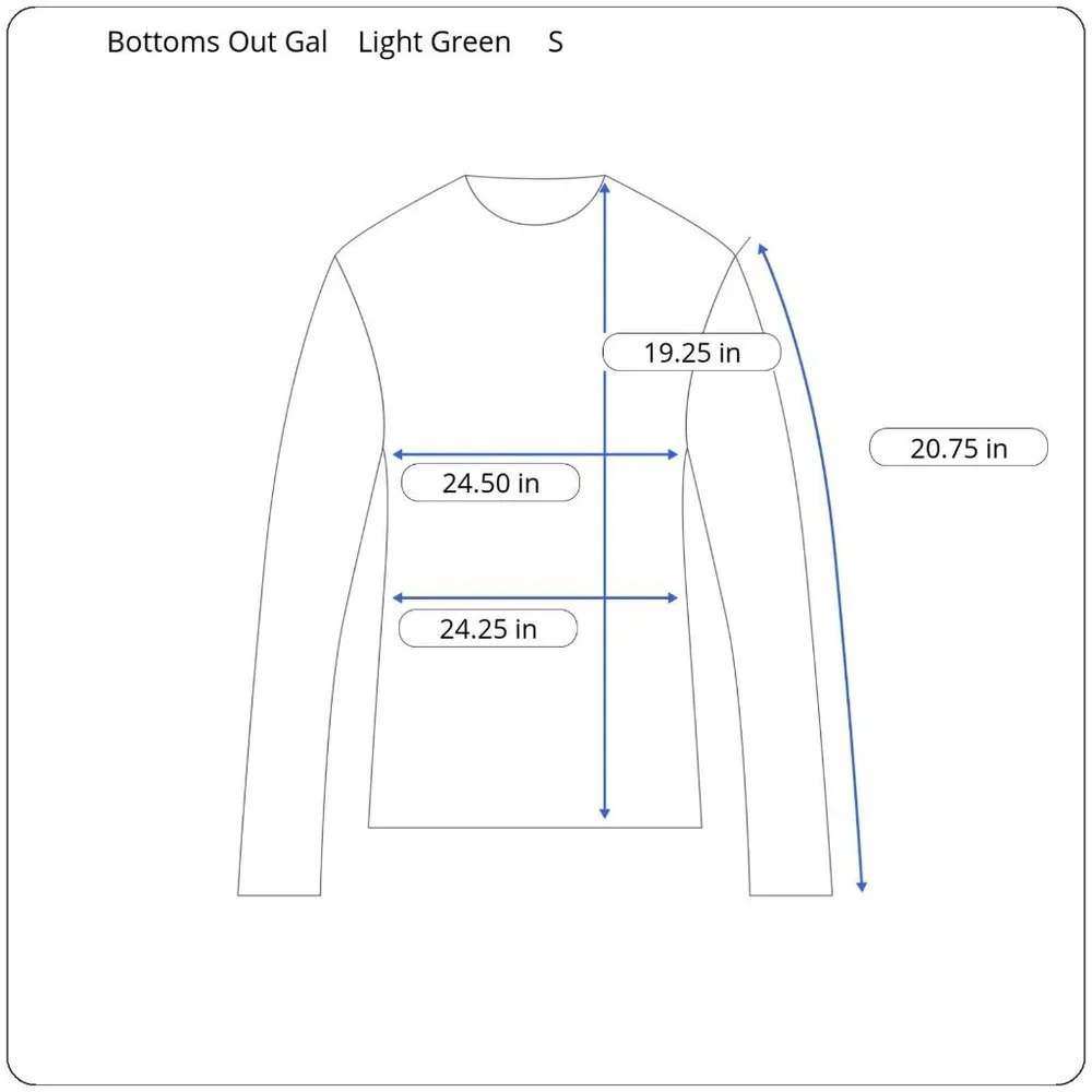 Bottoms out gal not hesitate measurements