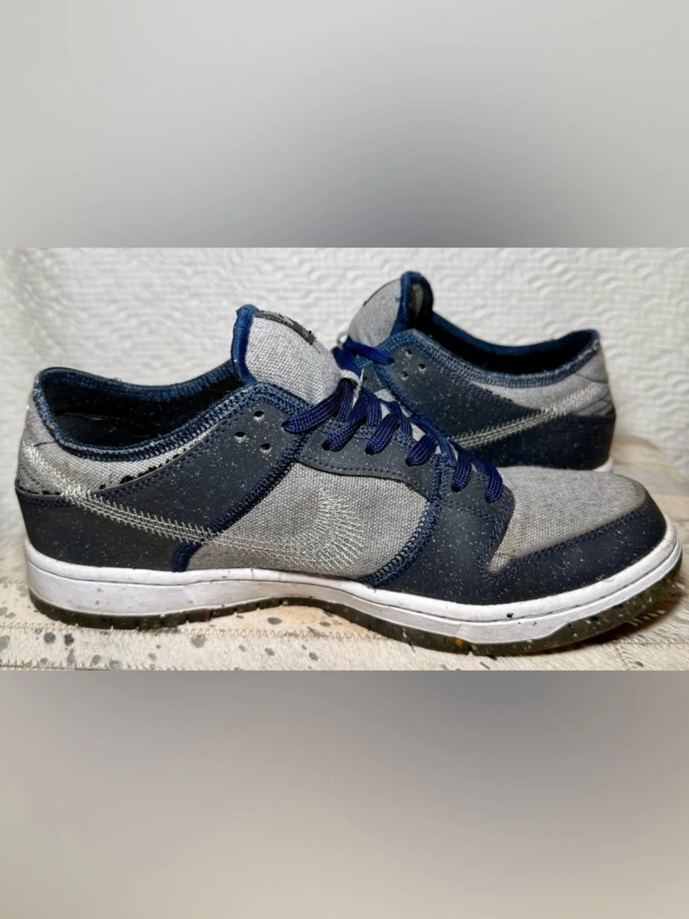 Nike SB Dunk Low Pro E “Crater” Grey Navy Size 9