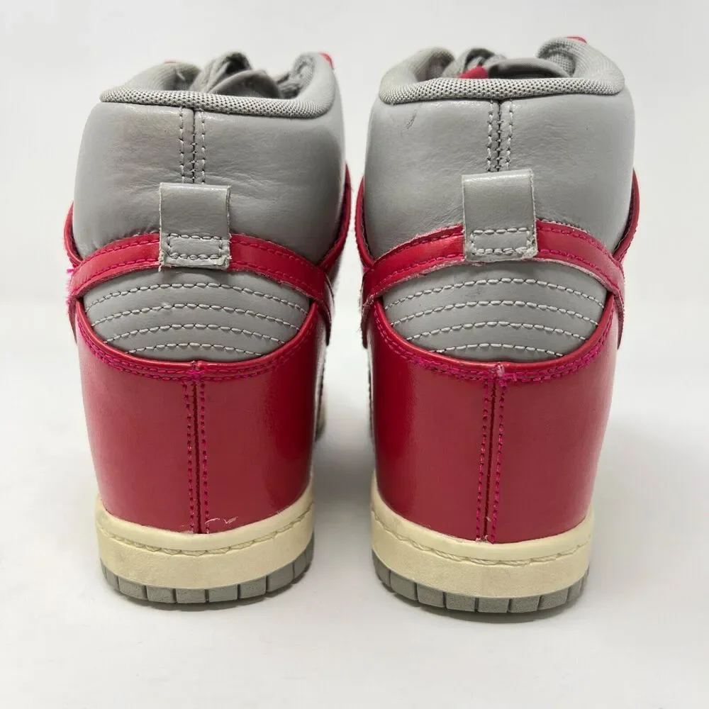 Nike Dunk Sky High Medium Grey Fuchsia 528899-001 2012 Size 9 Hidden Wedge