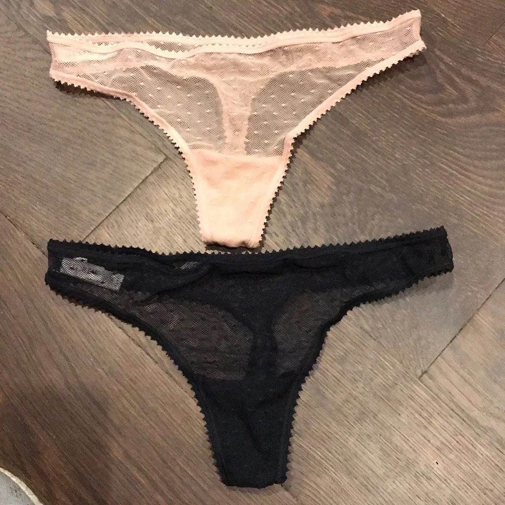J.Crew NWT Set of 2 Point d’Esprit thong