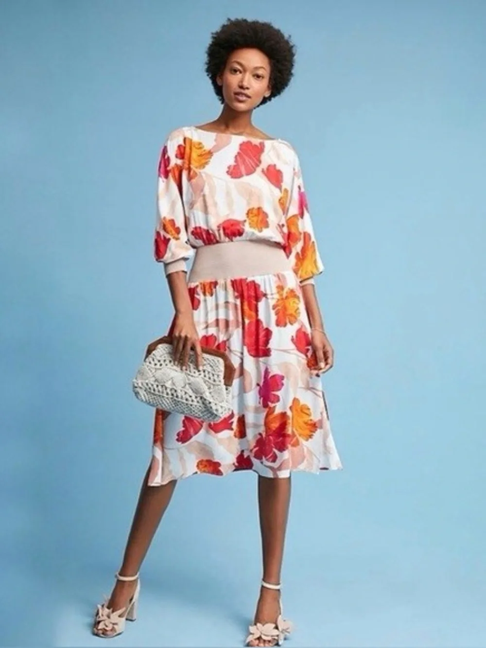 Anthropologie breezy midi