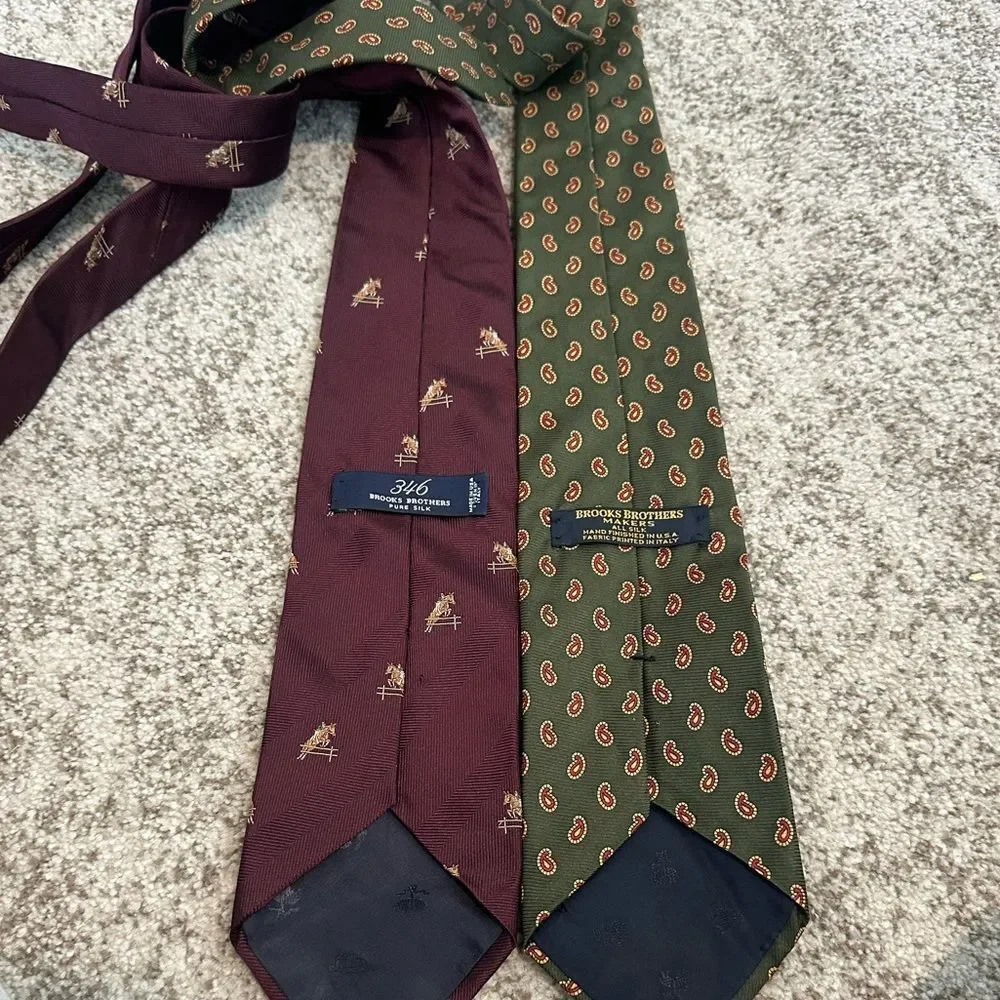 Brooks Brothers printed ties