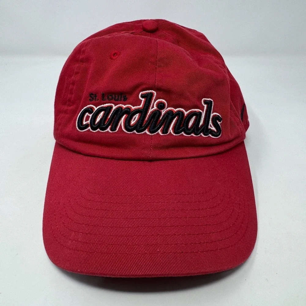 Vintage St‎ Louis Cardinals MLB Nike Team Hat Cap Red Adjustable Strap Back