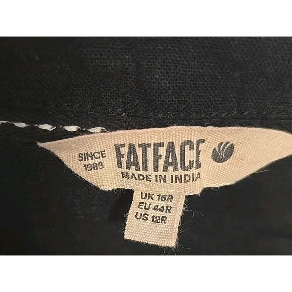 Fat Face cottagecore closure black