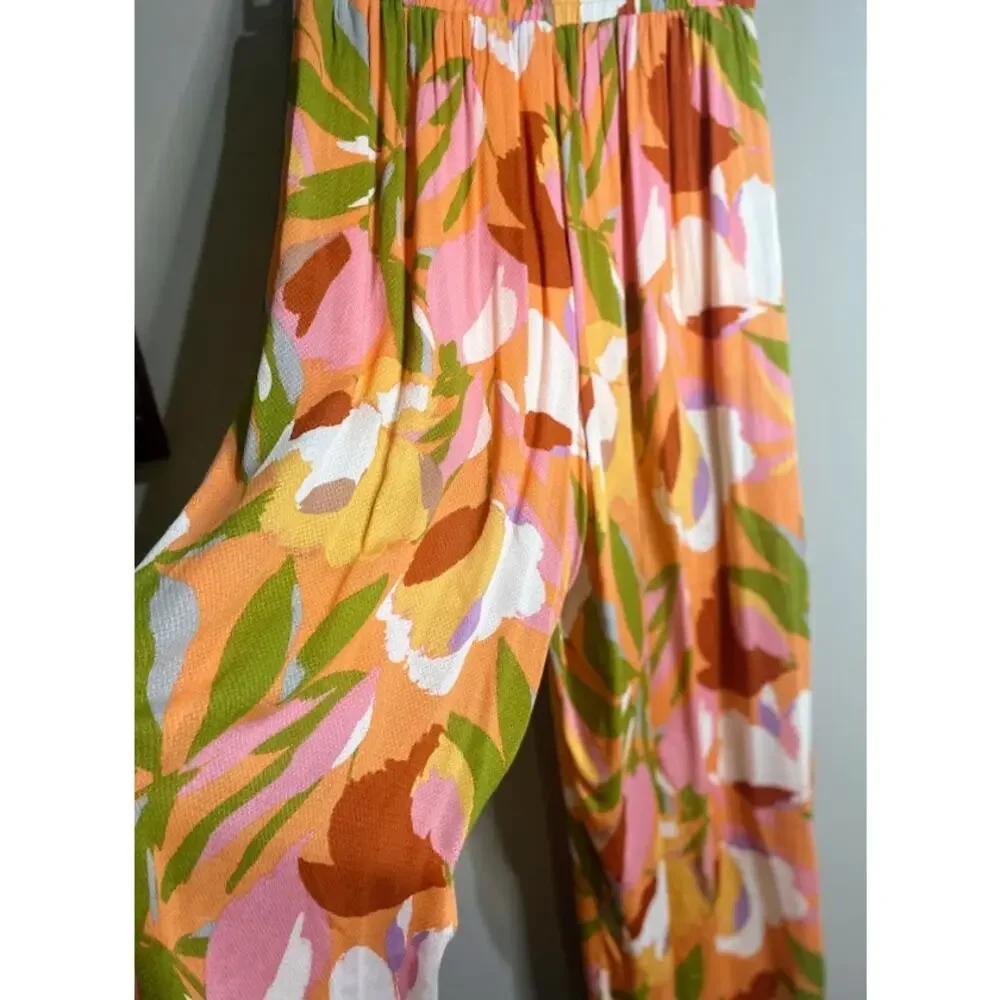 Lulu's‎ Floral Print Wide Leg Pants - Size Medium