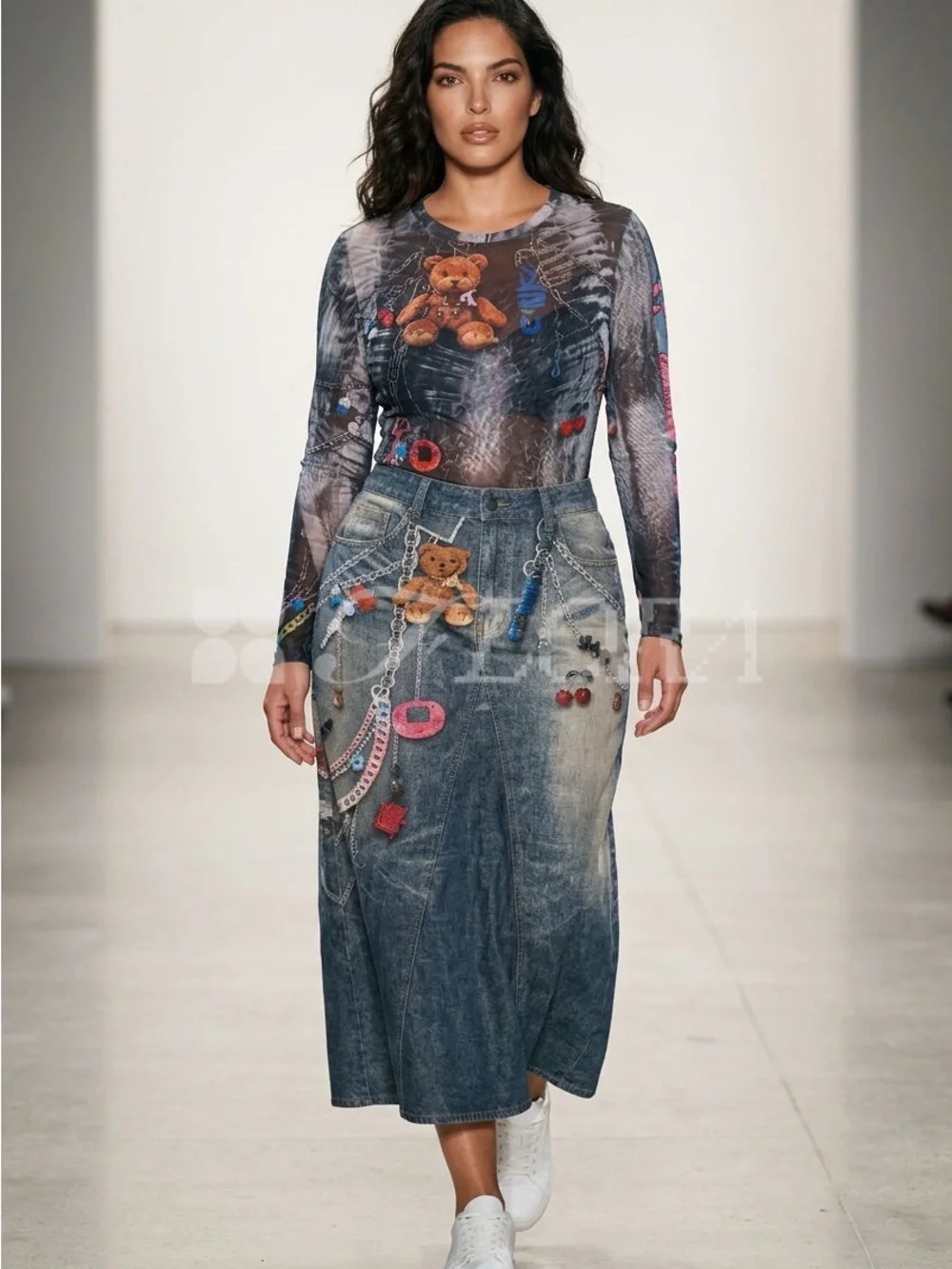 Denim Bear skirt