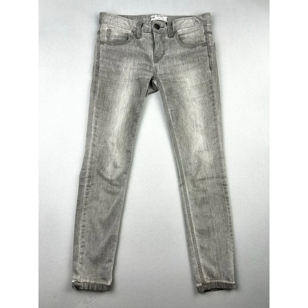 Free People Women's 26-28 Grey Skinny Jeans‎
