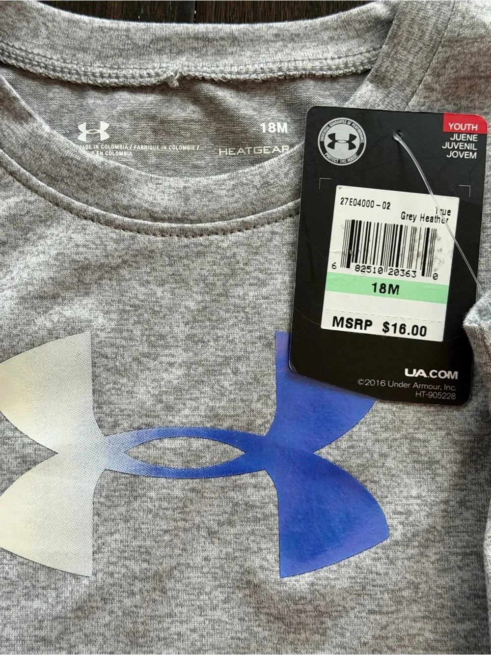 Under armour gray shirt nwt