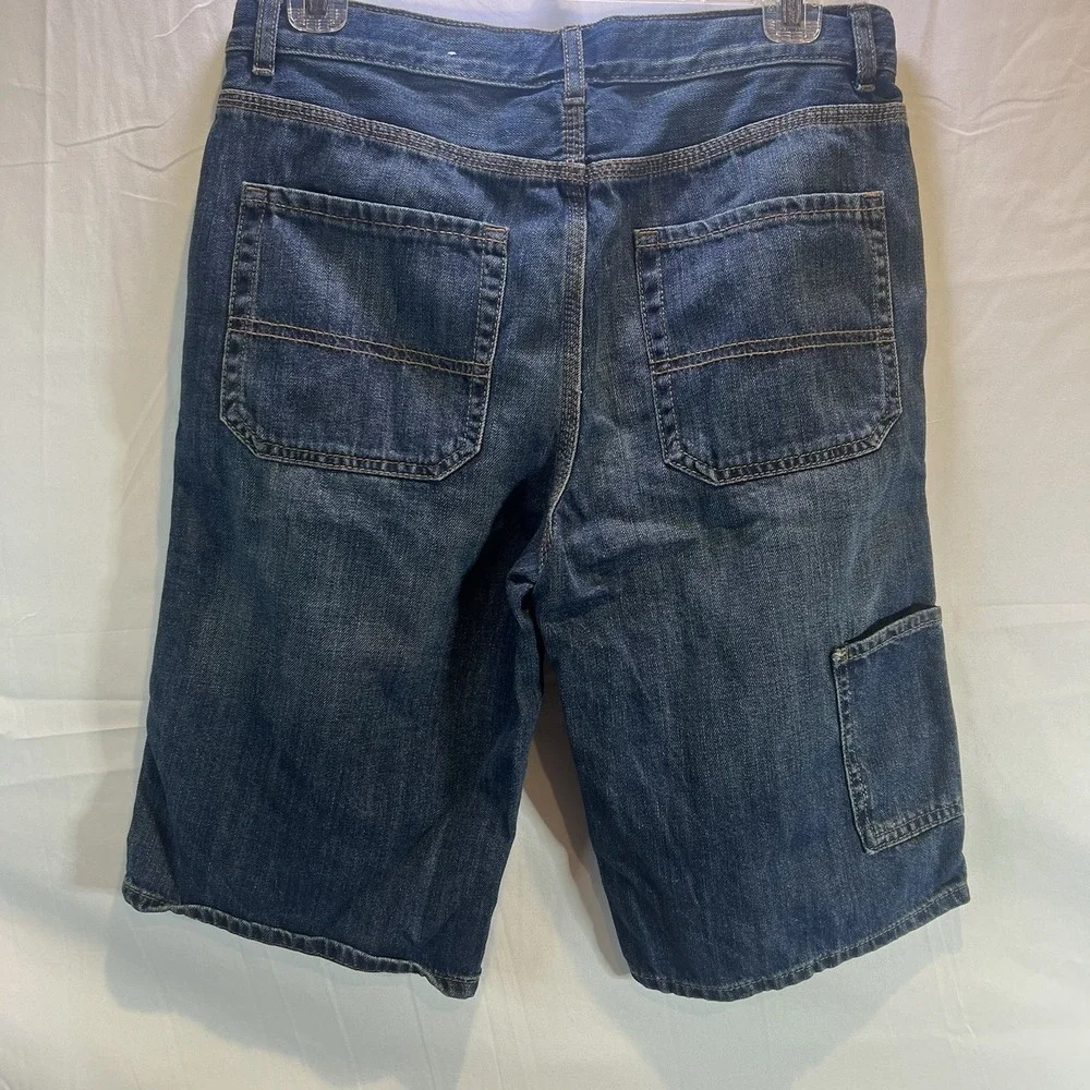 Boys Jean Shorts Children's Place Size 14 NWT Denim Dark Wash‎ Cargo Pocket