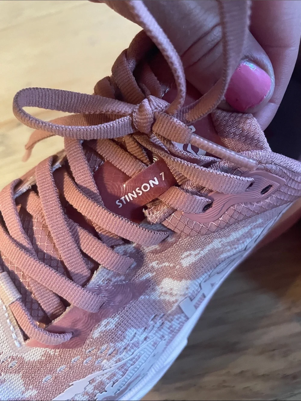 Hoka breathable mesh