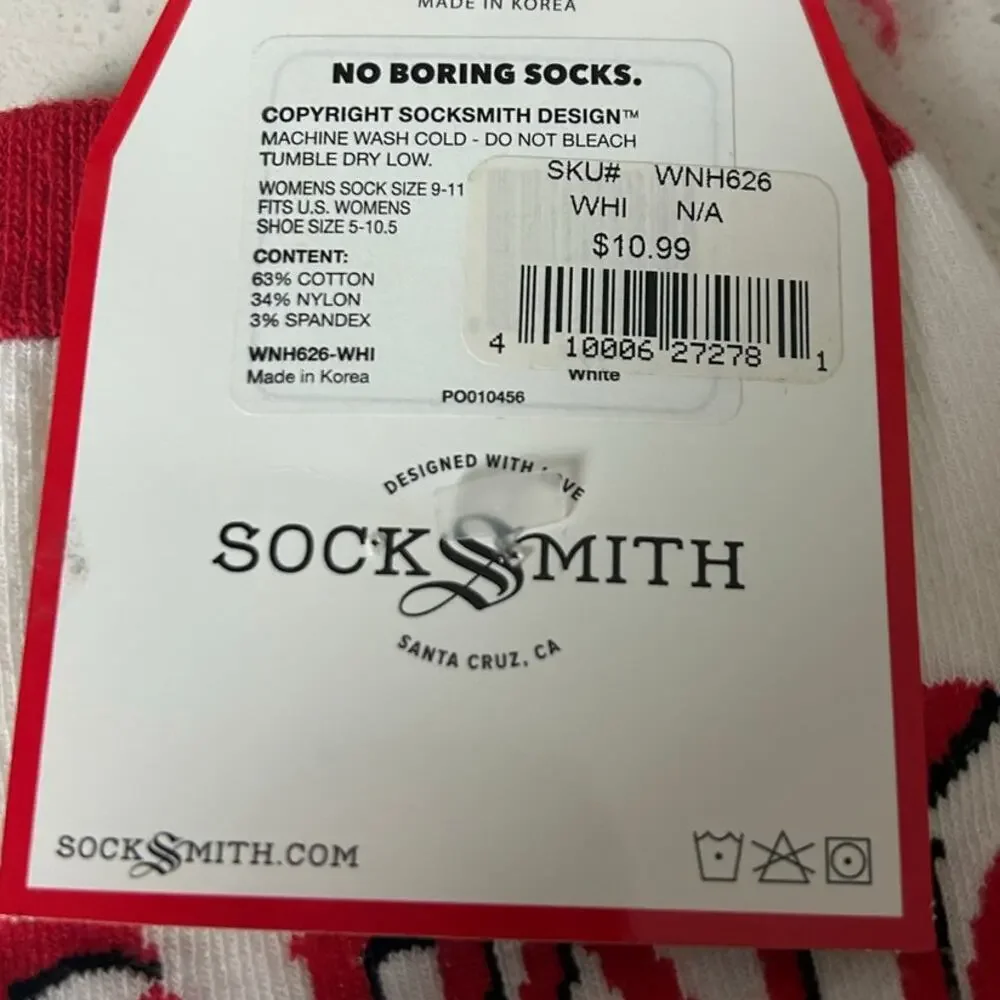 Socksmith Tapatío Salsa Picante Hot Sauce Women’s socks size 5-10.5 shoe NWT