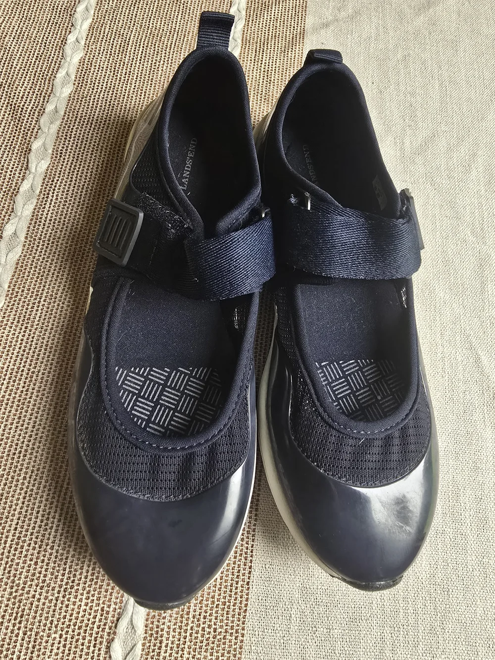 Lands End worn comfortable navy