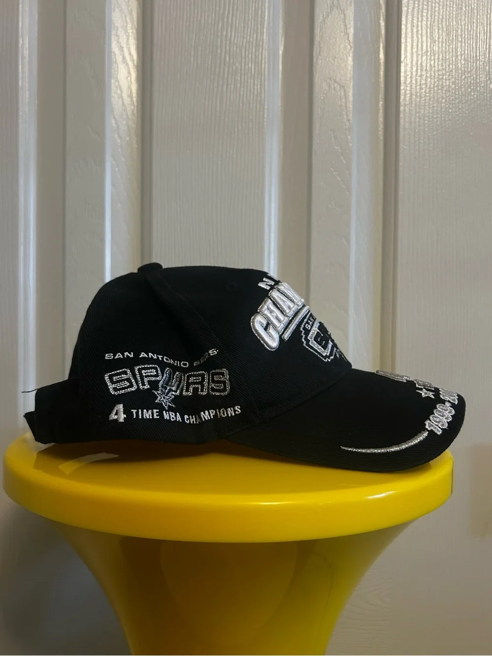 San Antonio Spurs Champions Embroidered Black Cap