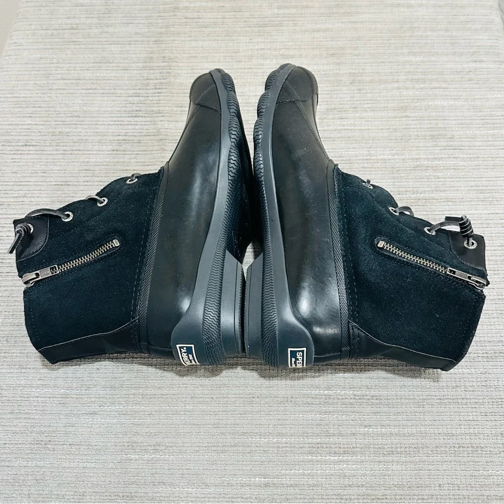 Sperry gulf boot leather