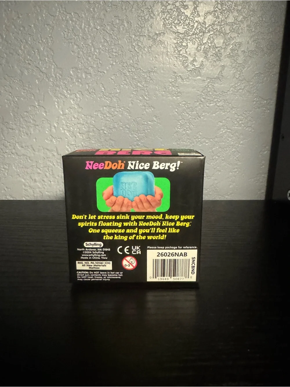Nee Doh Nice Berg Blue Super Solid Squish Toy