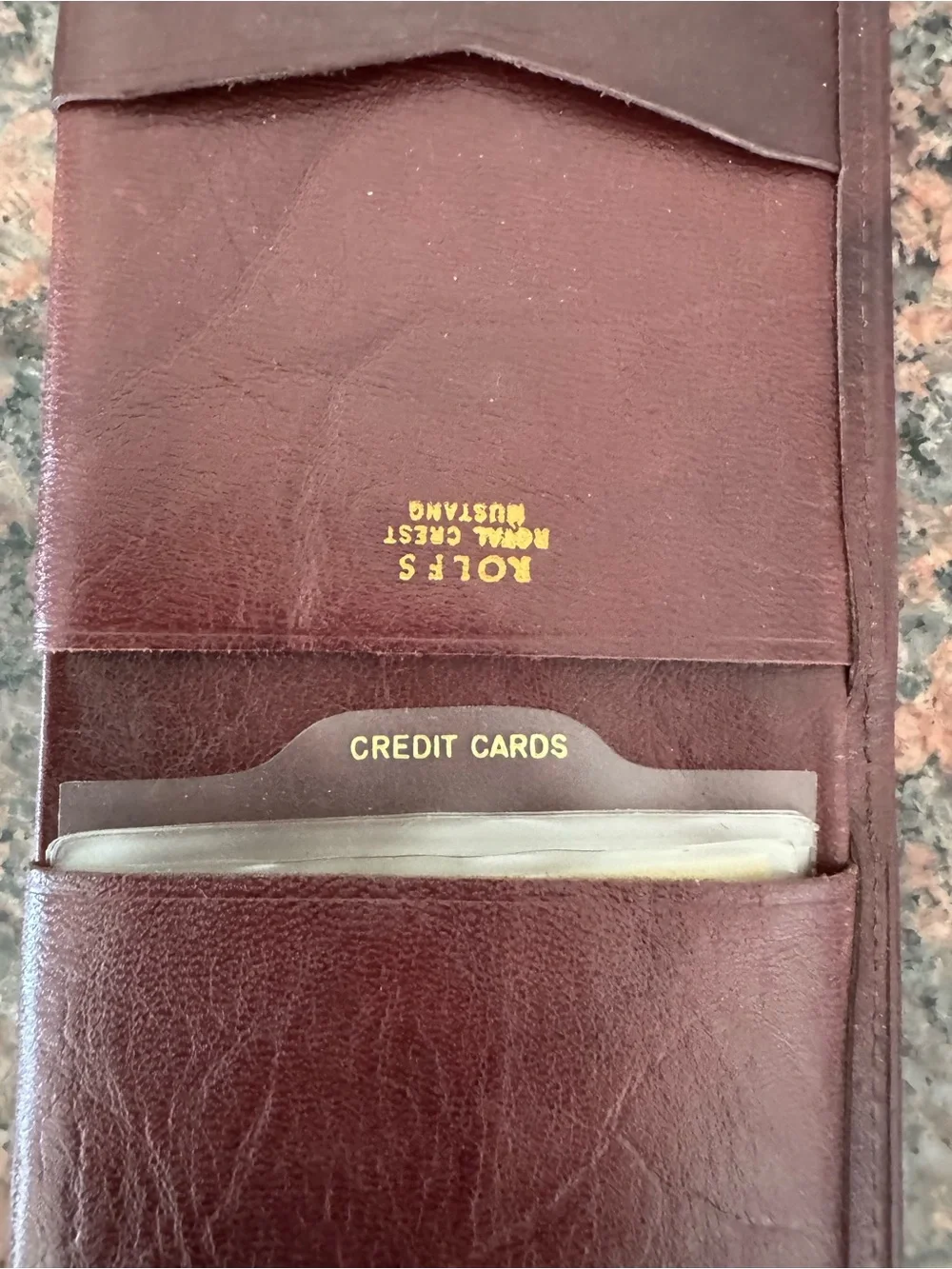 ROLFS Burgundy Leather wallet