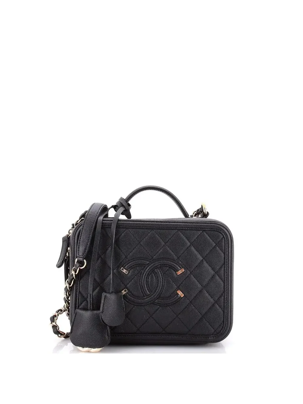Chanel Filigree Vanity Case Quilted #301658C42B