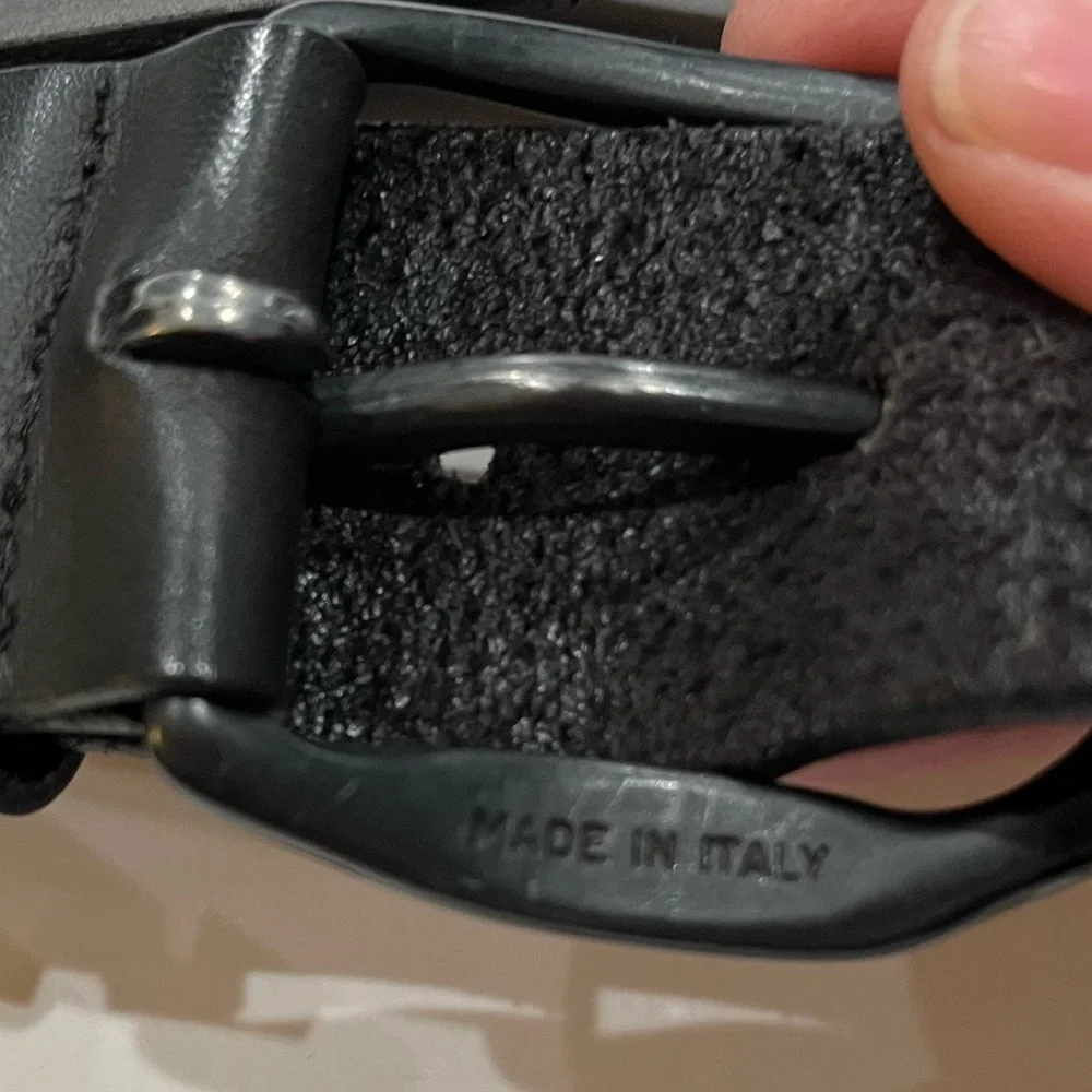 Diesel black leather