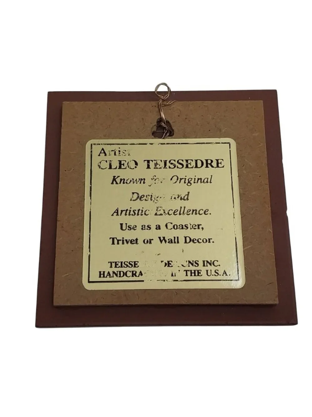 Teissedre Designs Southwestern Native American Ceramic Tile Storyteller Trivet