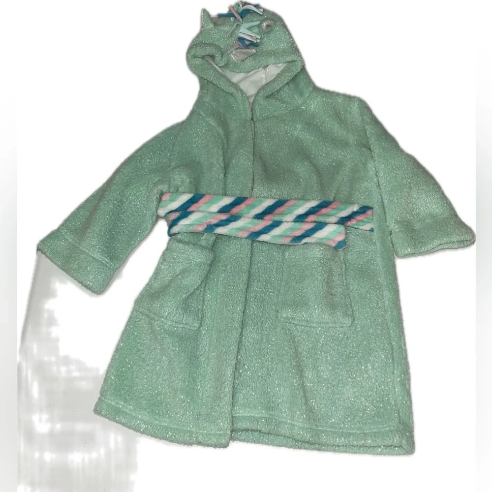 💜 Cat & Jack Fleece Unicorn Robe Hoodie
