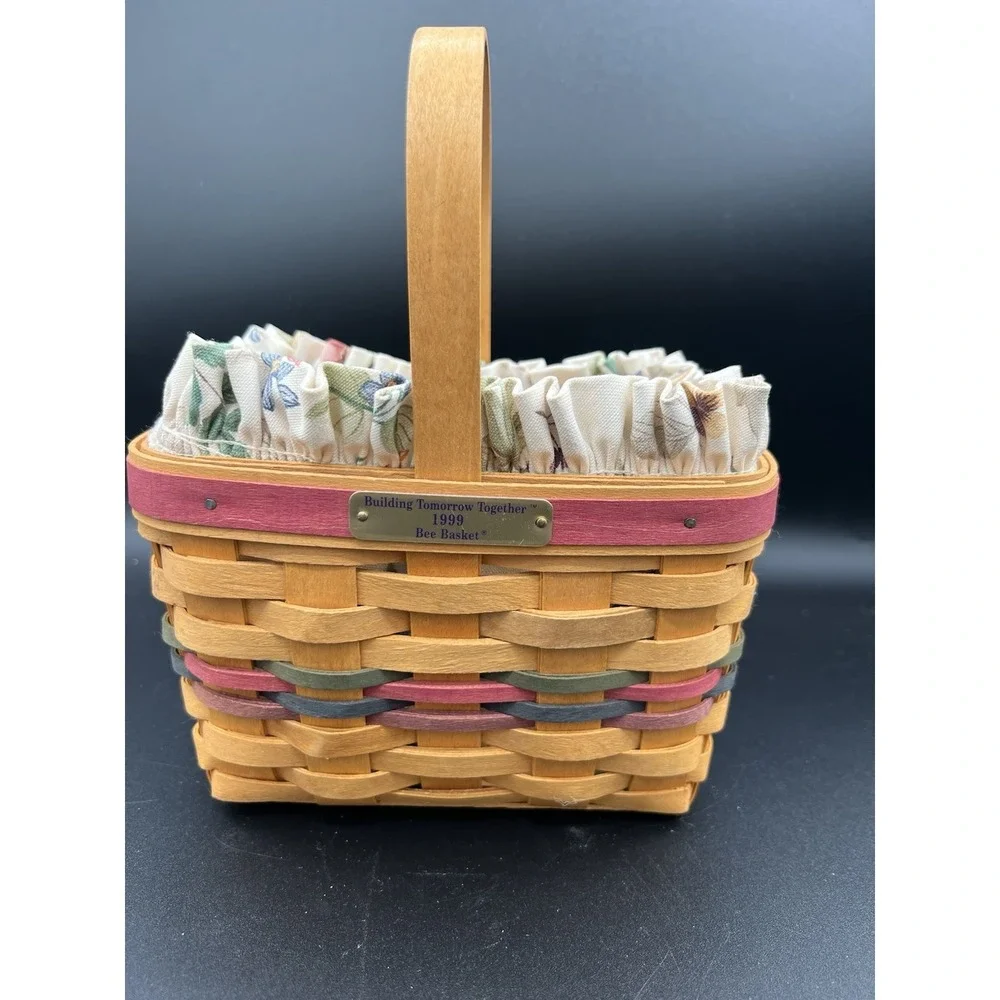 🌟 Longaberger 1999 Bee‎ Basket Combo – Building Tomorrow Together – Signed! 🌟
