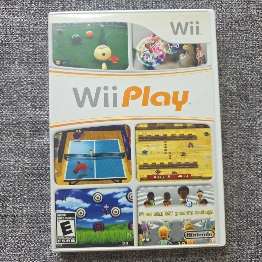 Nintendo Wii Play Game W/ Manual & Case Tested Works Complete