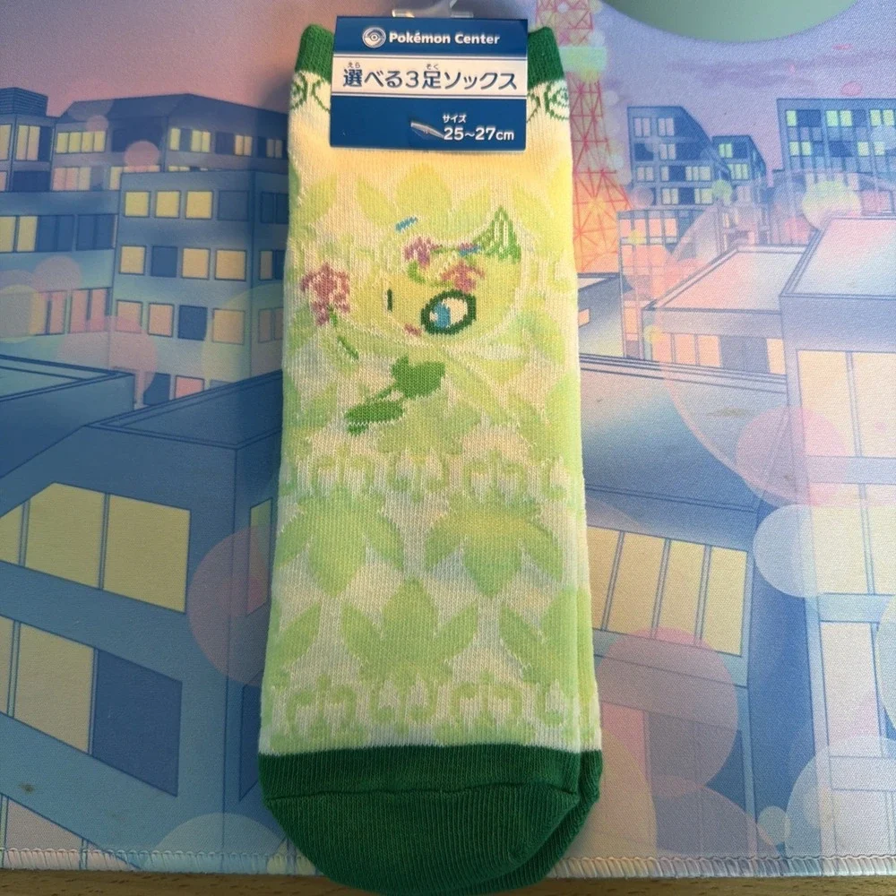Pokemon Center Short‎ Socks 25-27cm US Sz 7-9 Celebi Celebration Japan US Seller