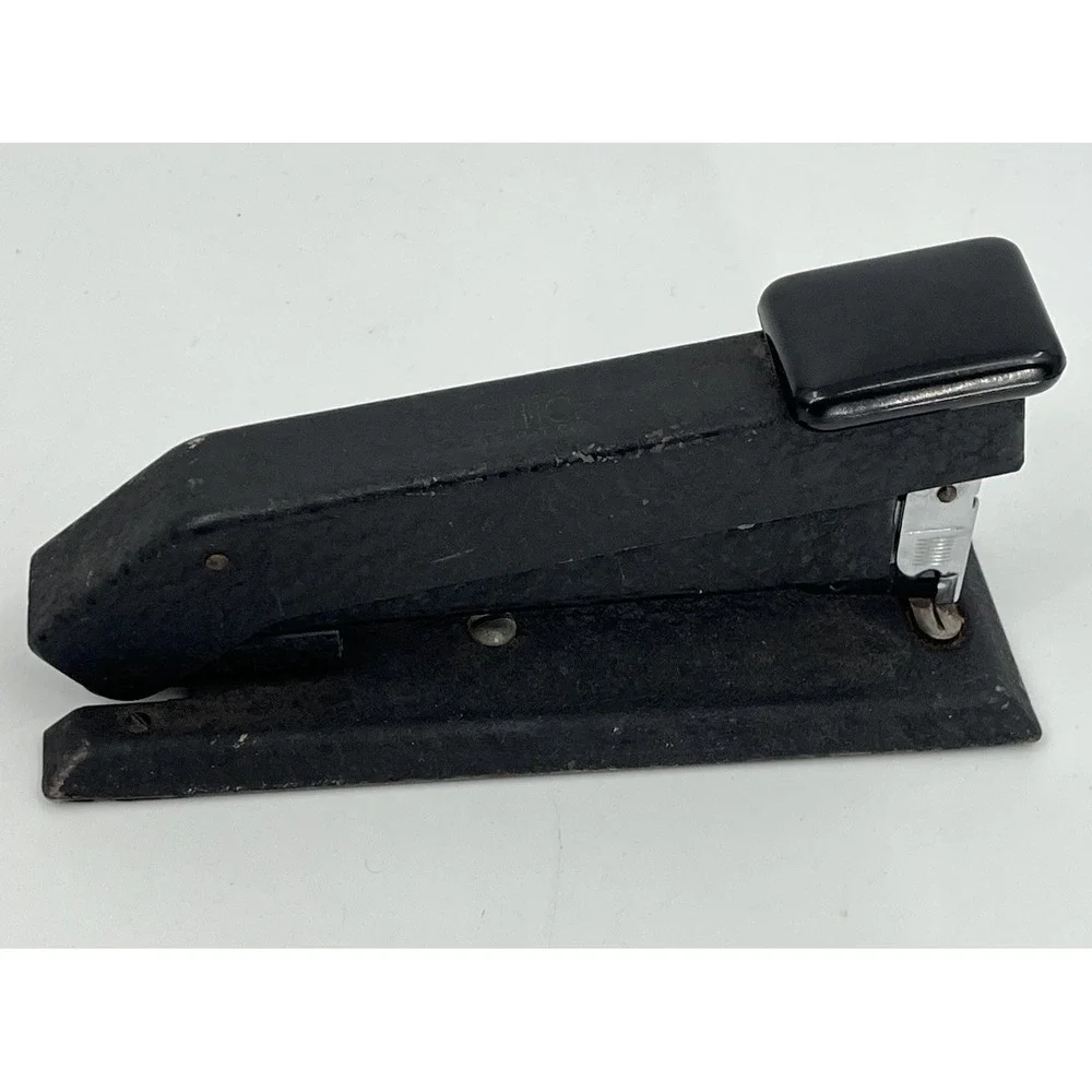 Vintage Bostitch B5 Model Black Textured Metal Stapler Made In USA