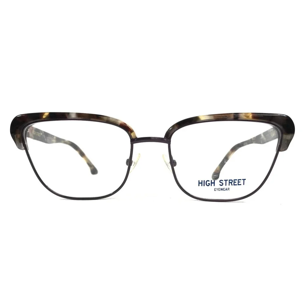 High Street Eyeglasses Frames MILAN PLUM TORTOISE Cat Eye Full Rim 53-18-145