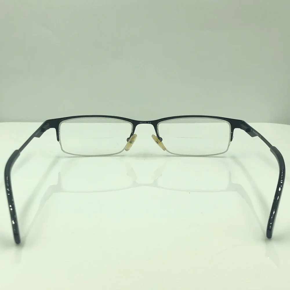 Banana Republic Black Oval Half Rim Frame