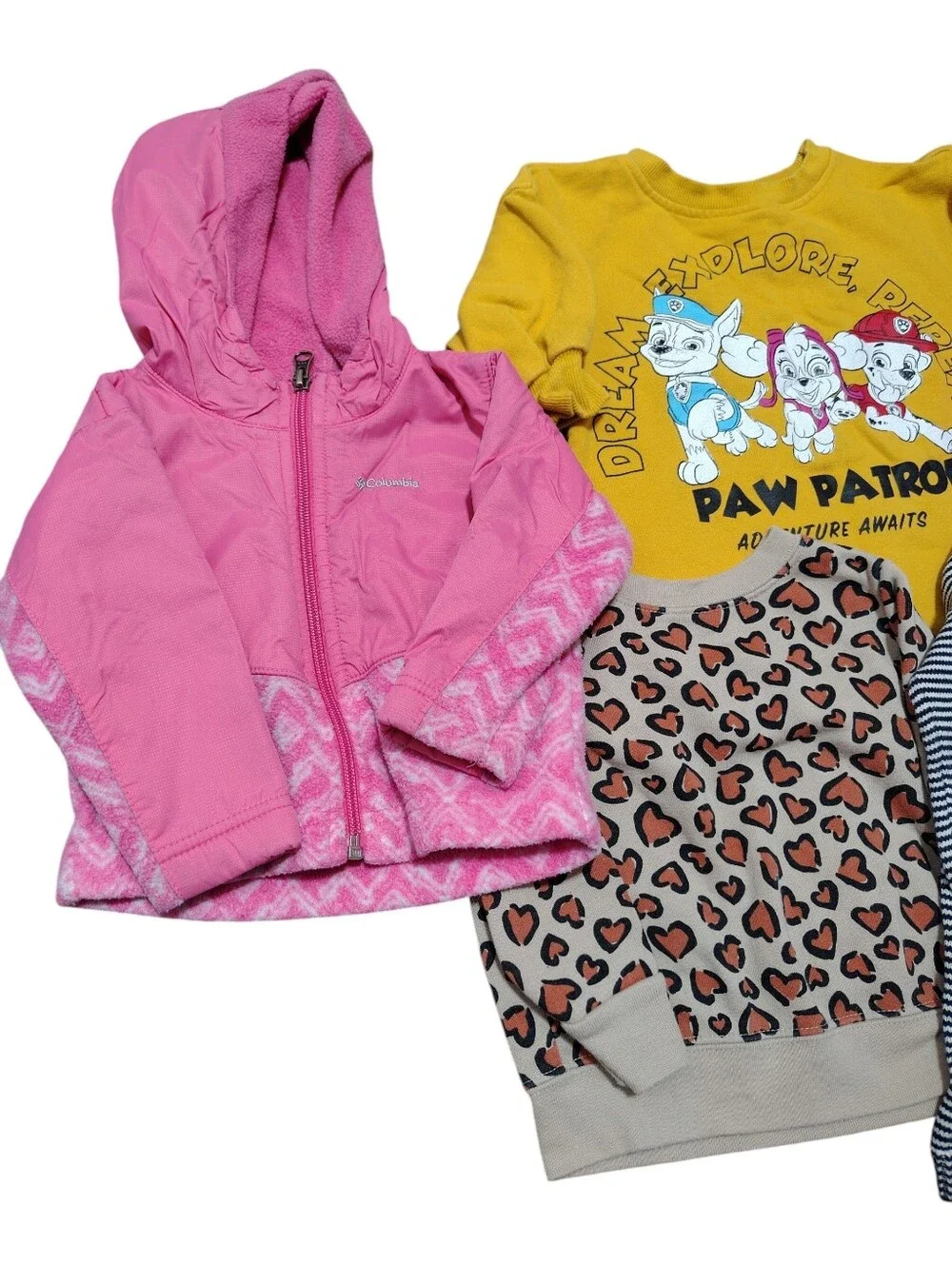 Lot of 7 Baby Girl Clothes Bundle 6-12M 12M Columbia Gap Carter's Paw Patrol