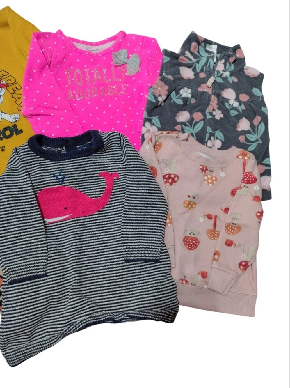 Lot of 7 Baby Girl Clothes Bundle 6-12M 12M Columbia Gap Carter's Paw Patrol