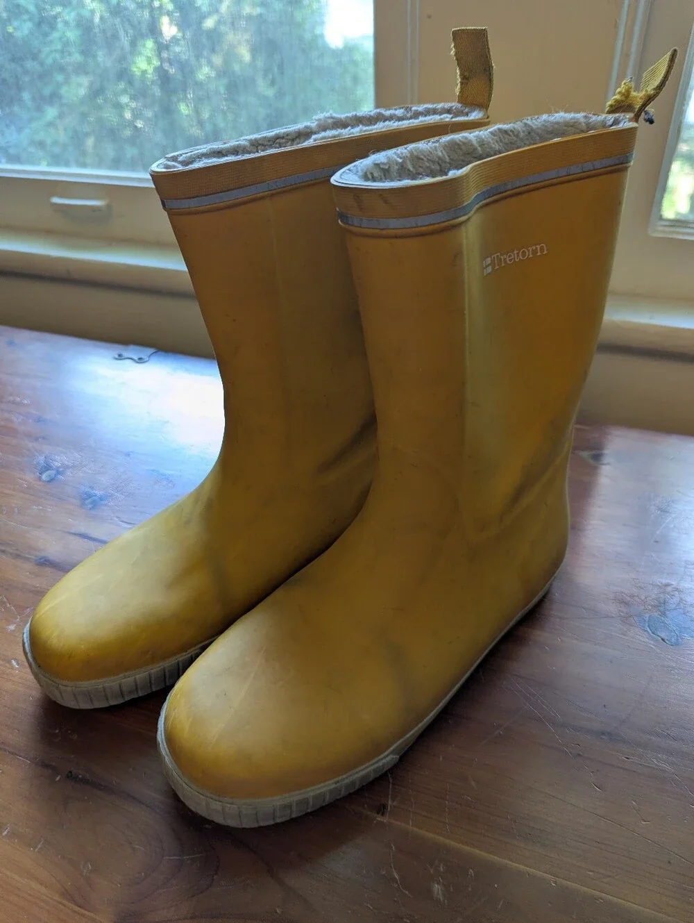 Tretorn Yellow Rubber Rain Boots