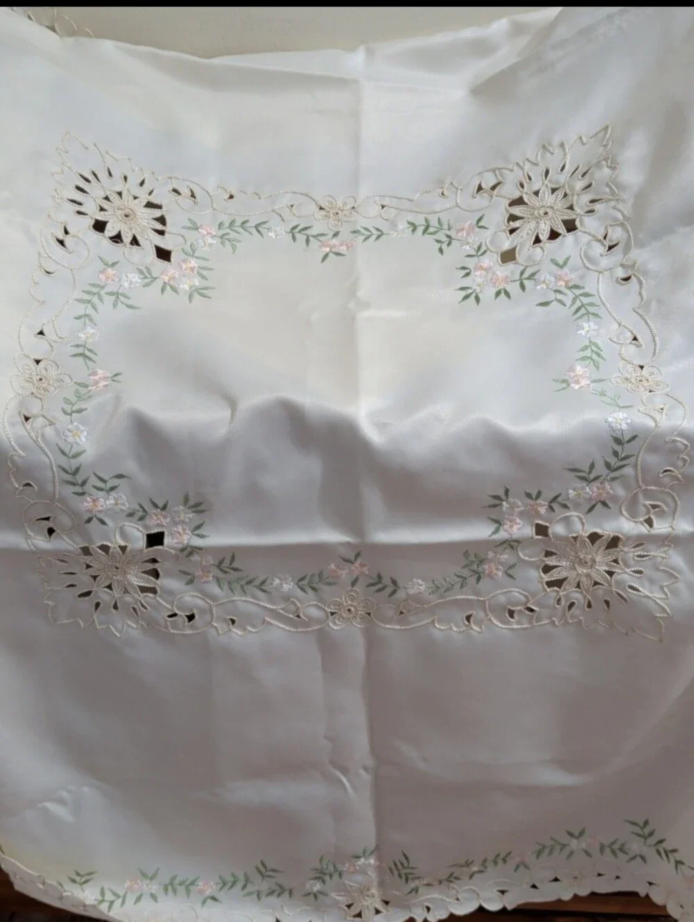 N/A ivory satin