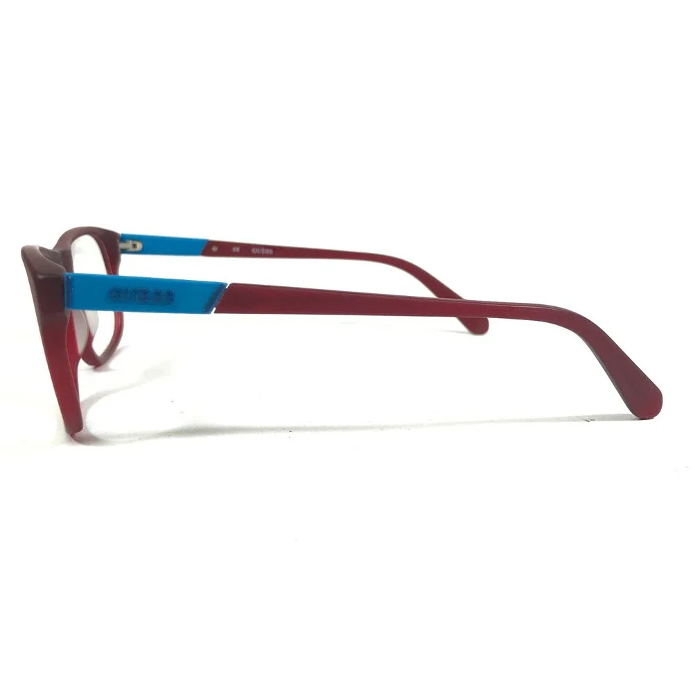 Guess Eyeglasses Frames GU1866 070 Blue Matte Red Square Full Rim 53-18-145