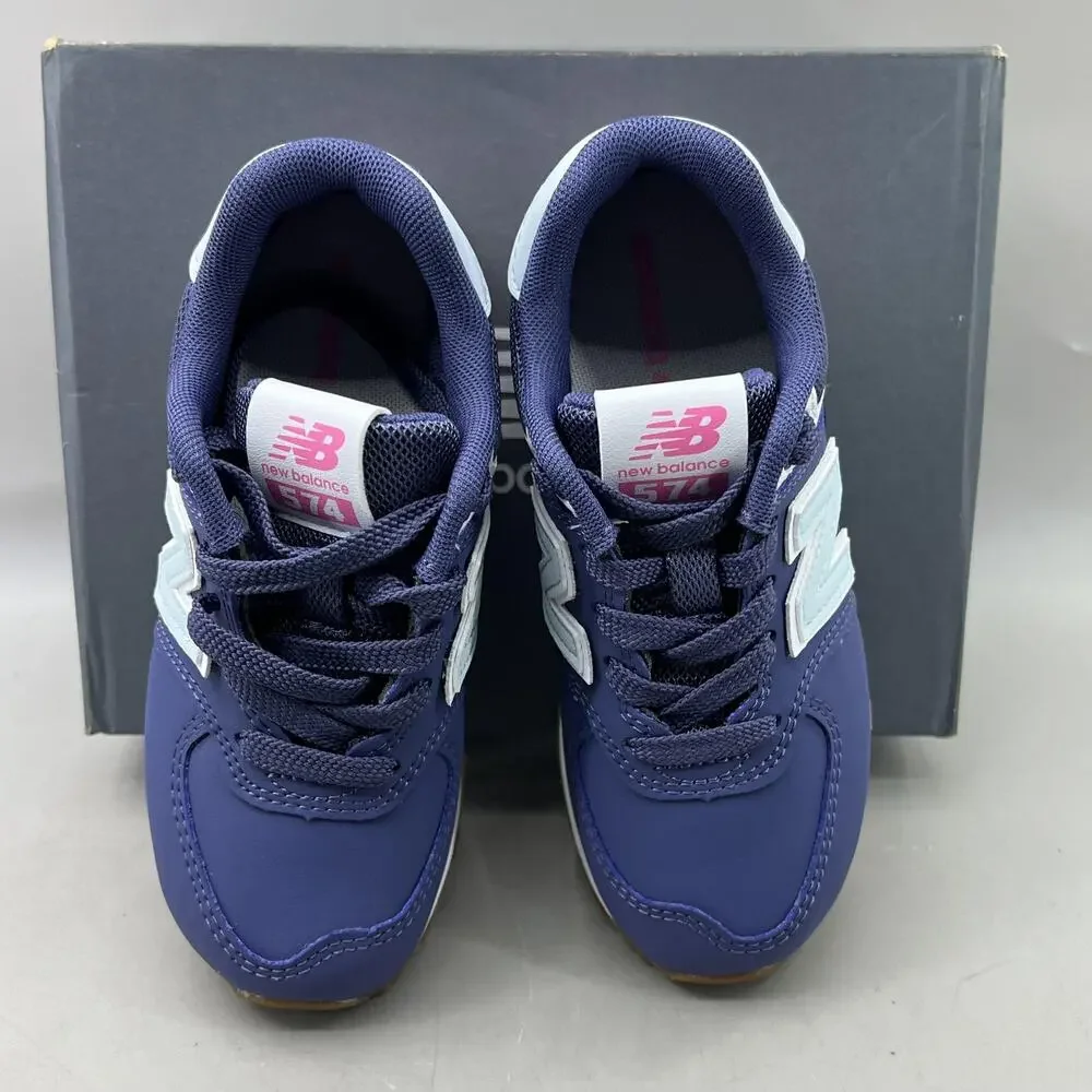 New Balance 574 Shoes Kids Size 12 US Blue Pink Running Comfort Low Sneakers