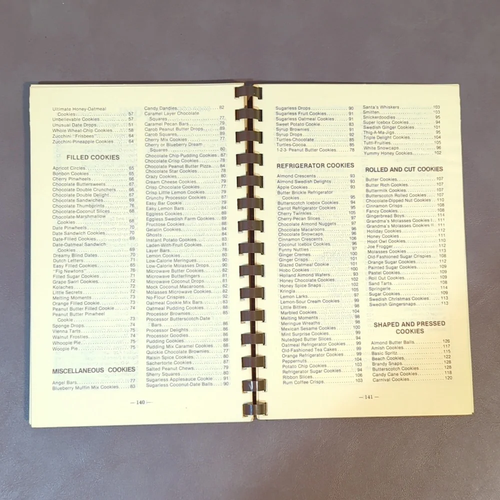 N/A spiral cookbook