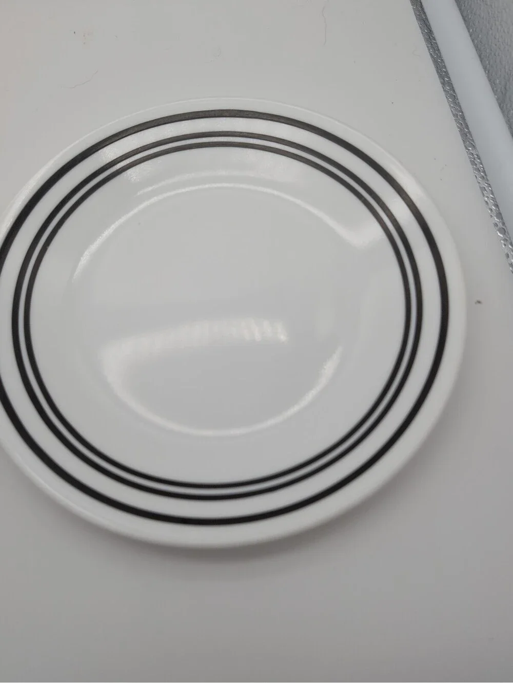 Corelle Classic Cafe Black Bread/Dessert 6-3/4”Plates Set Of 2 USA Pre-owned USA